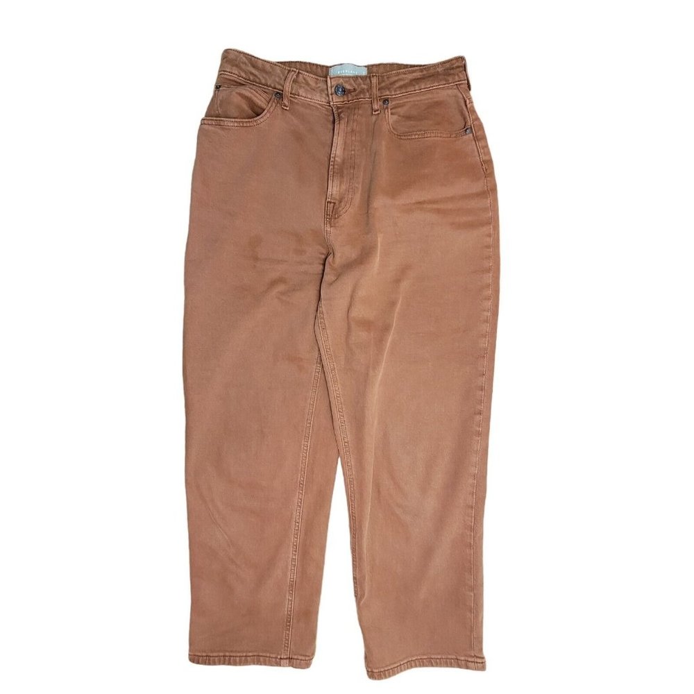 EVERLANE Womens Jeans Size 30 Brown Wash Straight Curvy Way High Organic Cotton